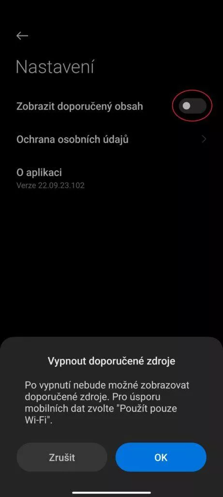 jak vypnout reklamy správce souborů miui