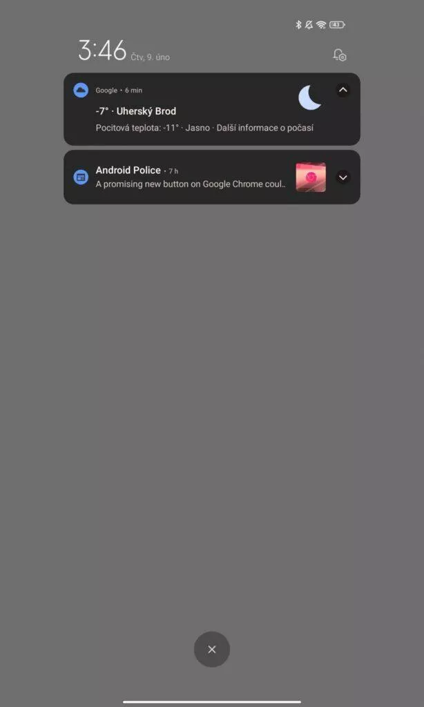 roletka notifikace