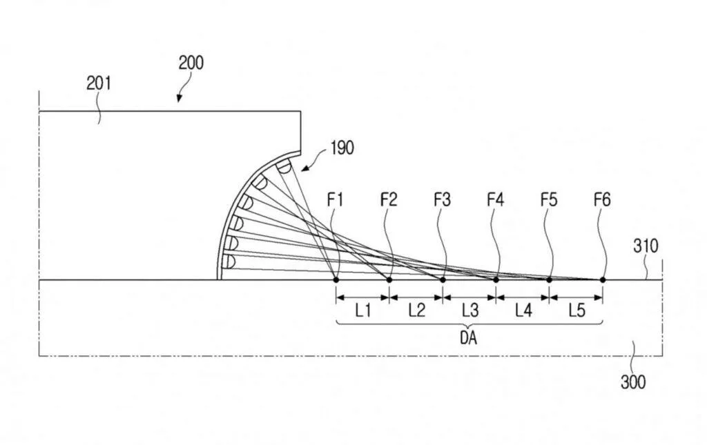 samsung hodinky s projektorem patent vykres