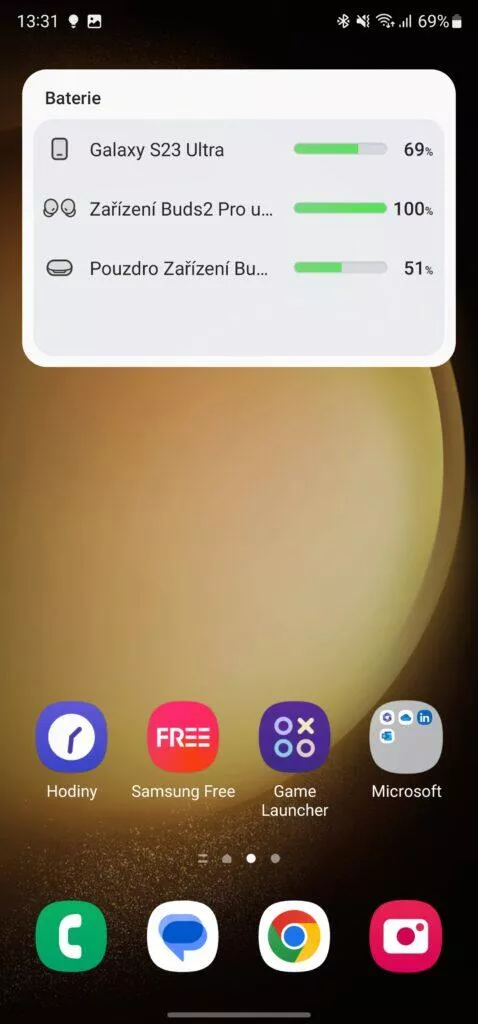 Widget Baterie One UI 5.1