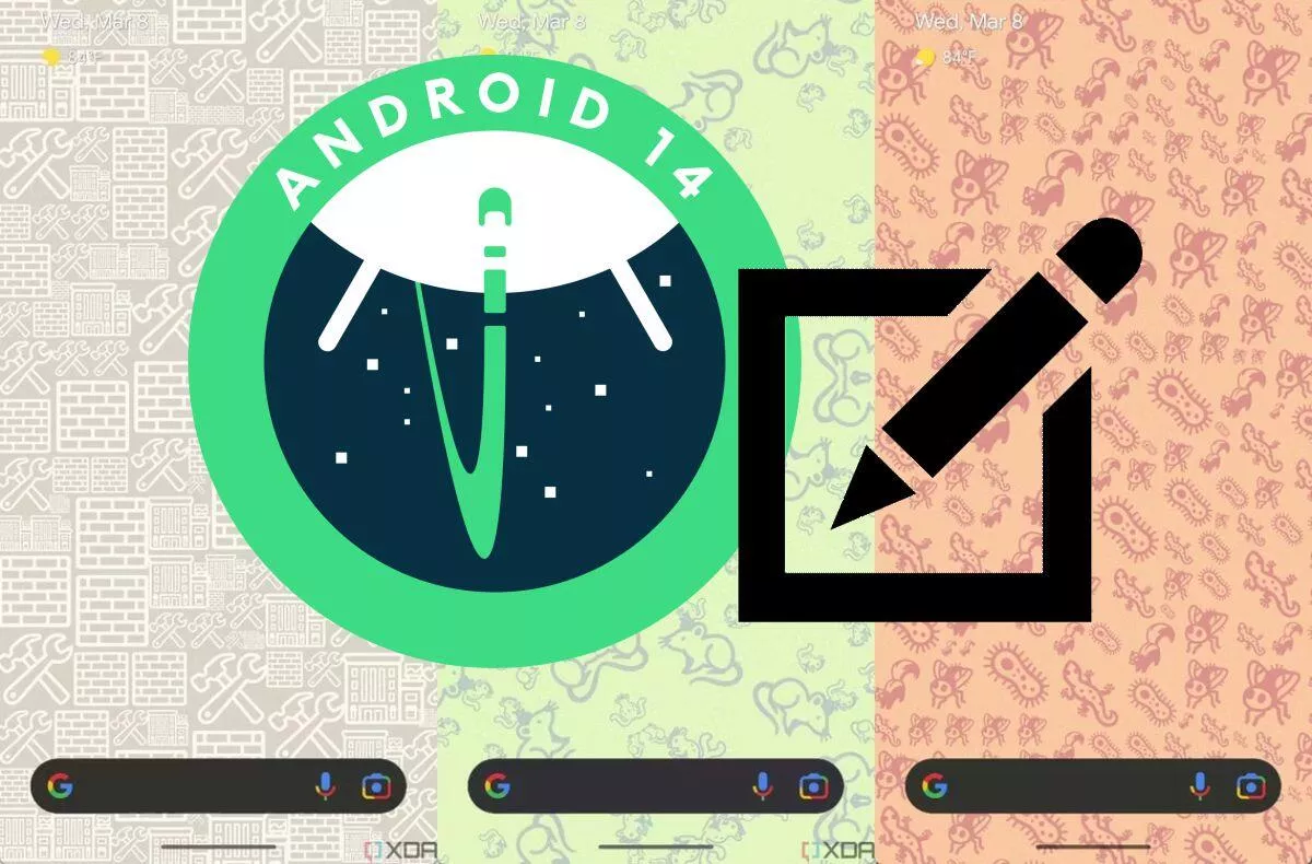 Android 14 emoji wallpaper tapety editor demo developer preview 2