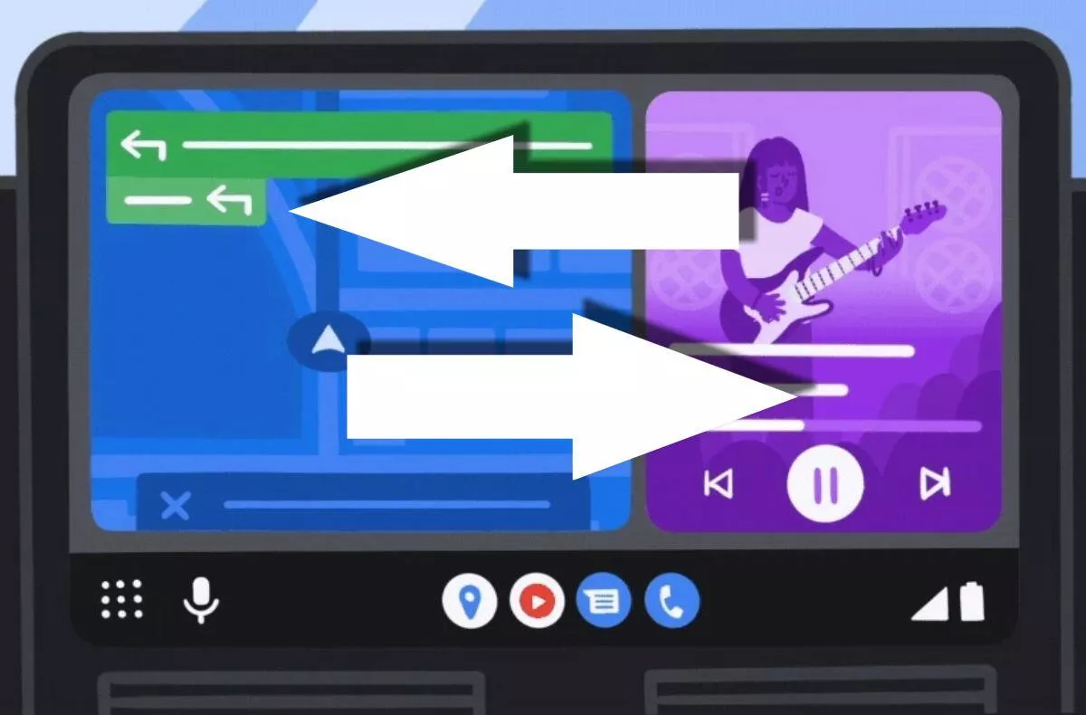 android auto coolwalk ui zmenit rozvrzeni zobrazeni prepinac