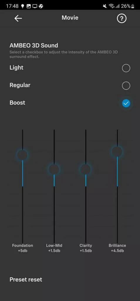 Sennheiser Smart Control ekvalizéry