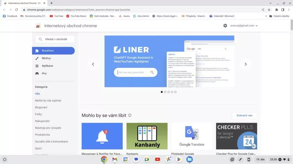 Internetový obchod chrome