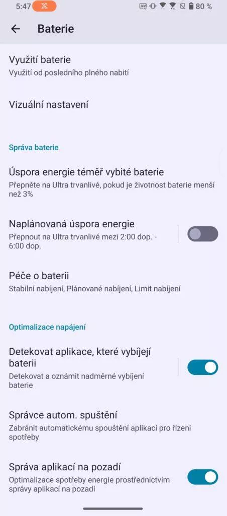 nastavení android 13 rog phone 7