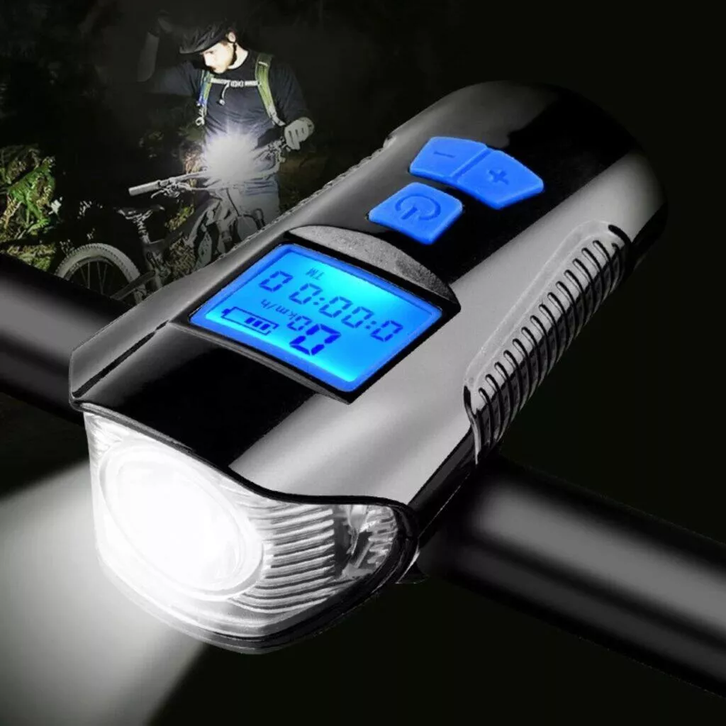 Přední svítilna se zvonkem a tachometrem cyklo příslušenství AliExpress