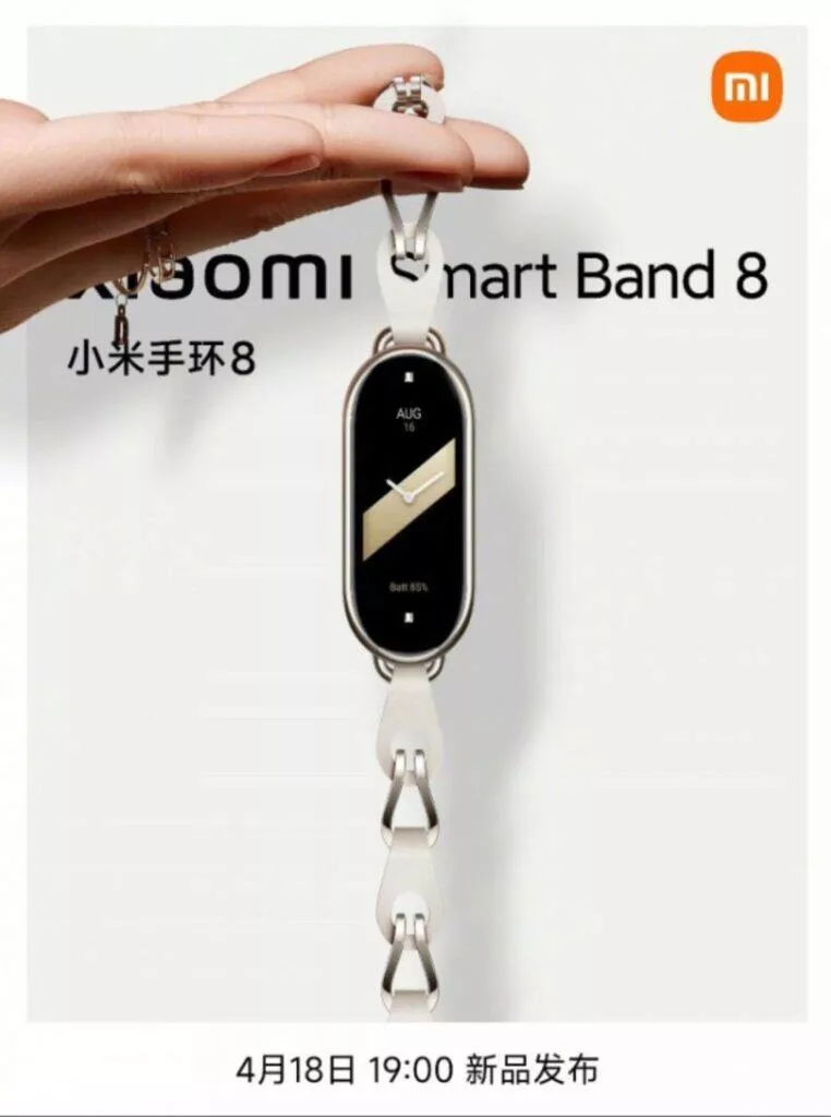 Xiaomi Band 8 design cena pozvánka vzhled Xiaomi Mi Band 8