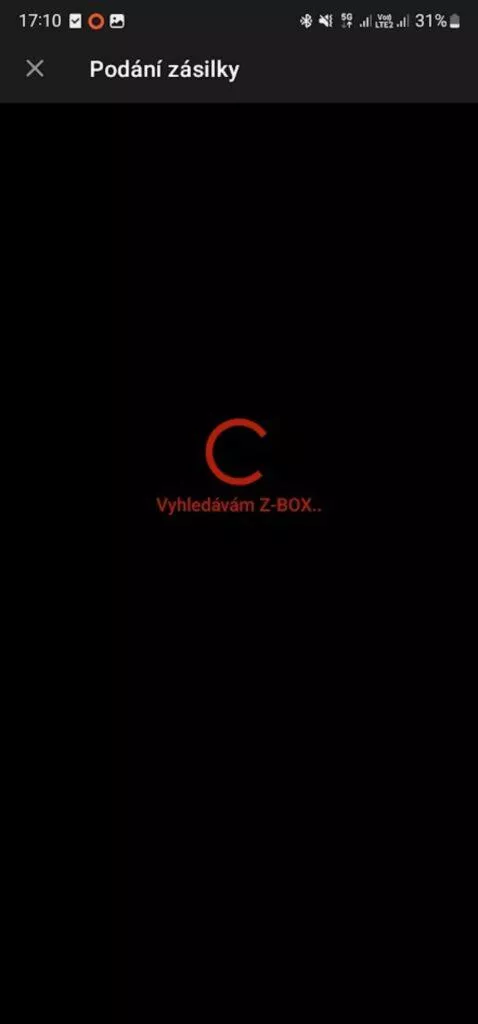 Z-BOX podání Zásilkovna Android aplikace 2 vyhledávám Z-BOX
