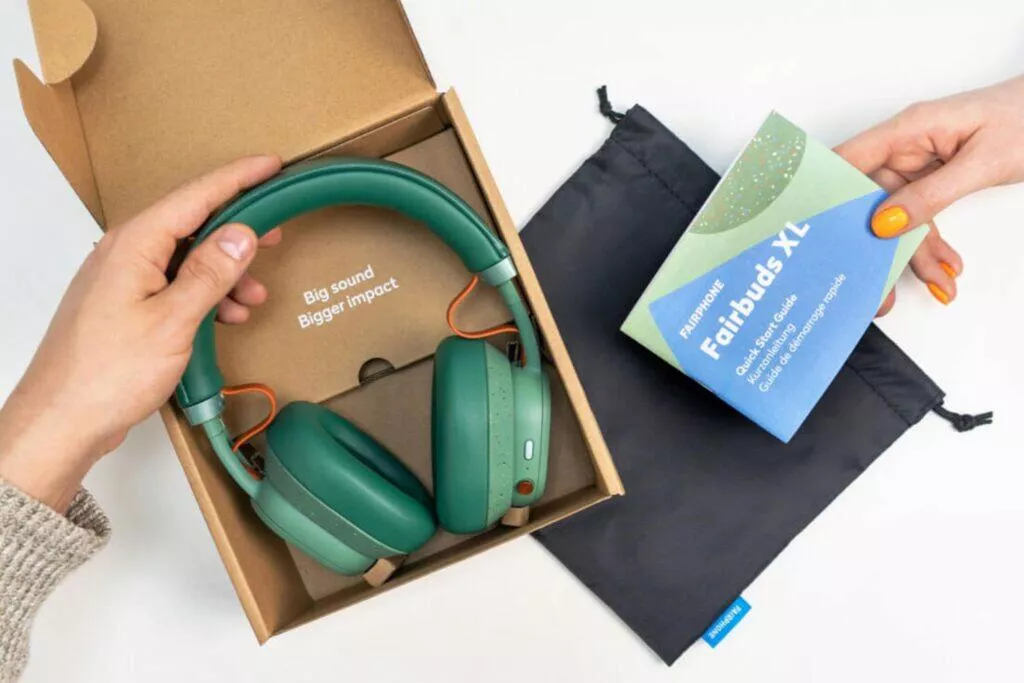 Fairphone Fairbuds XL sluchátka opravitelná cena parametry balení