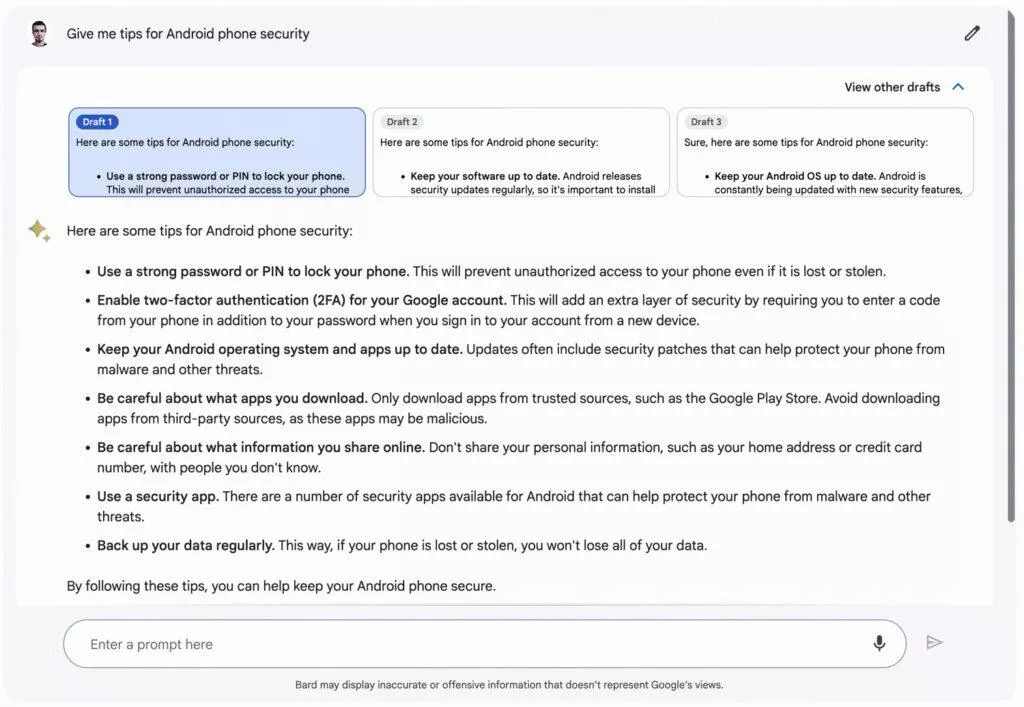 Google Bard AI ČR návod VPN draft 1