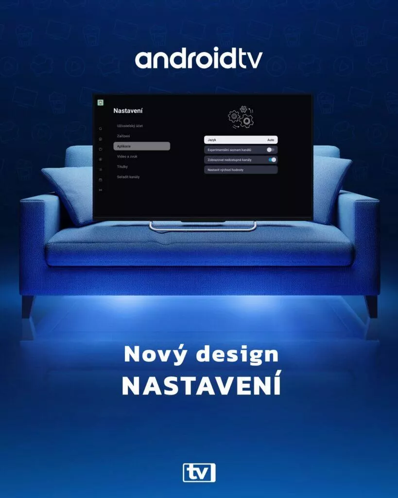 aplikace SledovaniTv novinky update lěto 2023 design nastavení