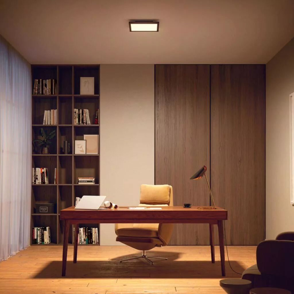 Philips Hue novinky aplikace žárovky svítidla E14 luster Aurelle Surimu pracovna