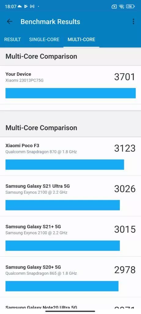 poco f5 pro geekbench 5