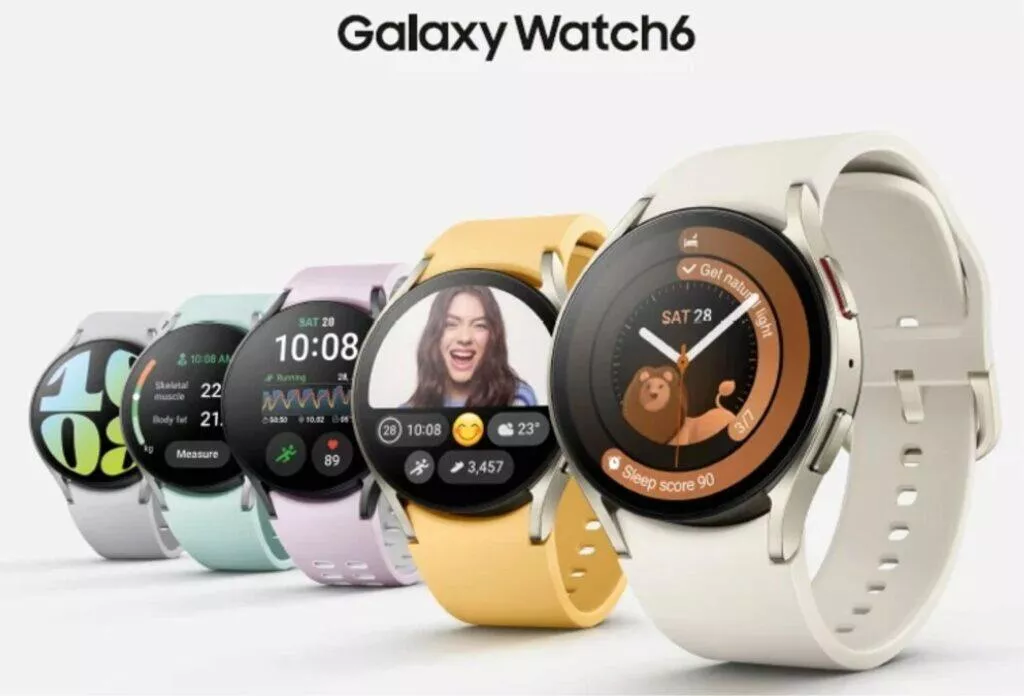 Samsung Galaxy Unpacked 2023 Flip5 Fold5 Watch6 Buds6 Tab S9 render únik hodinky