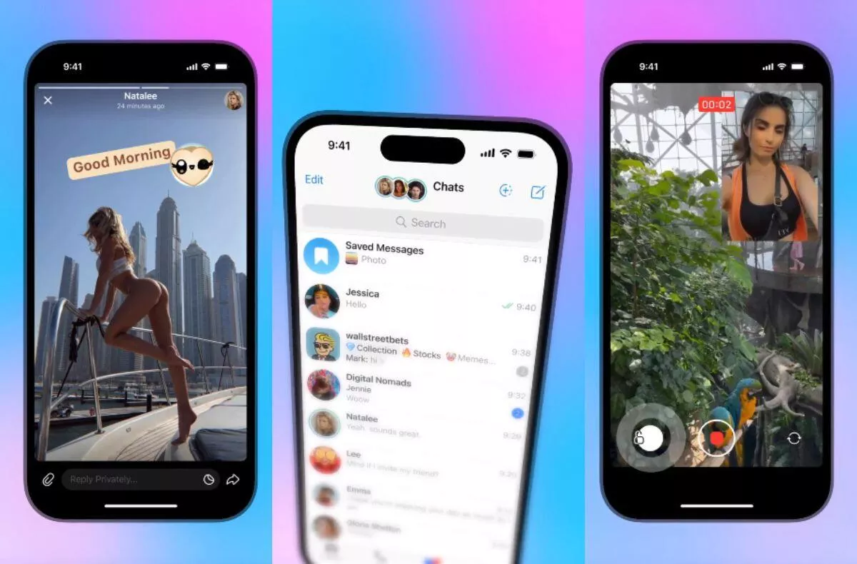 telegram Stories Příběhy oznámení novinka funkce
