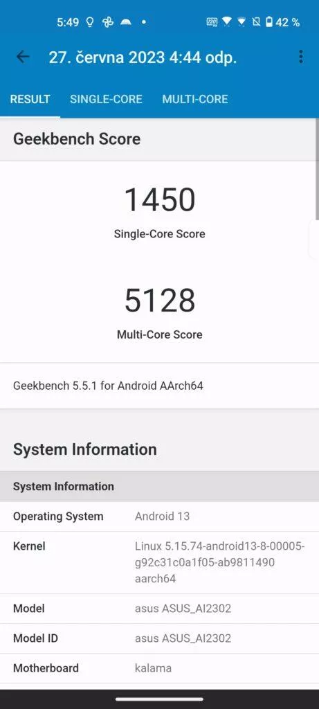 výkon asus zenfone 10