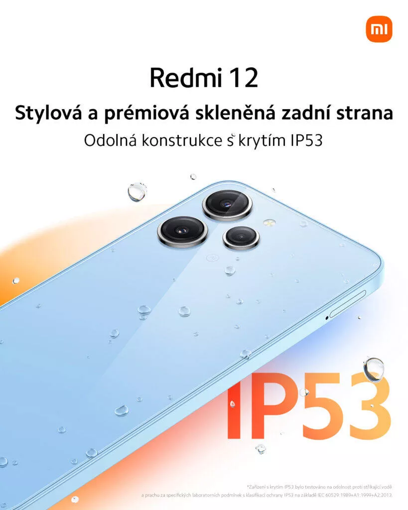 xiaomi redmi 12 cr cena parametry baterie ip53