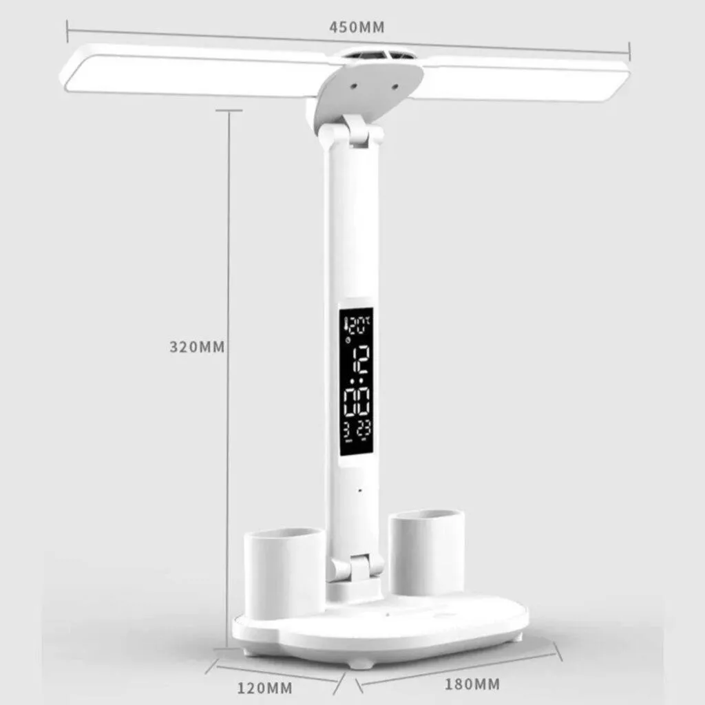 LED lampička s přihrádkami na psací potřeby rozměry