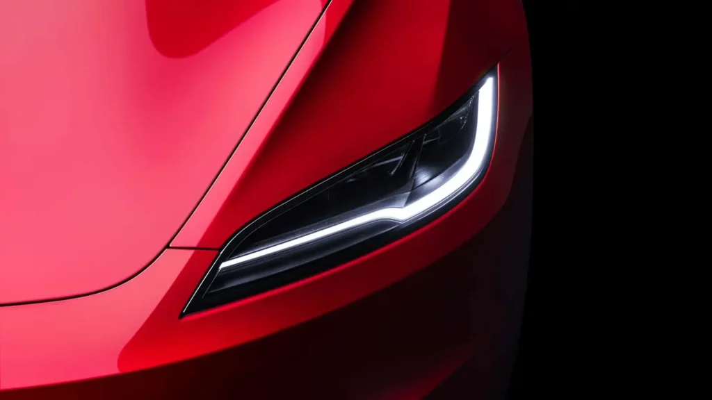 tesla model 3 přední světlomety