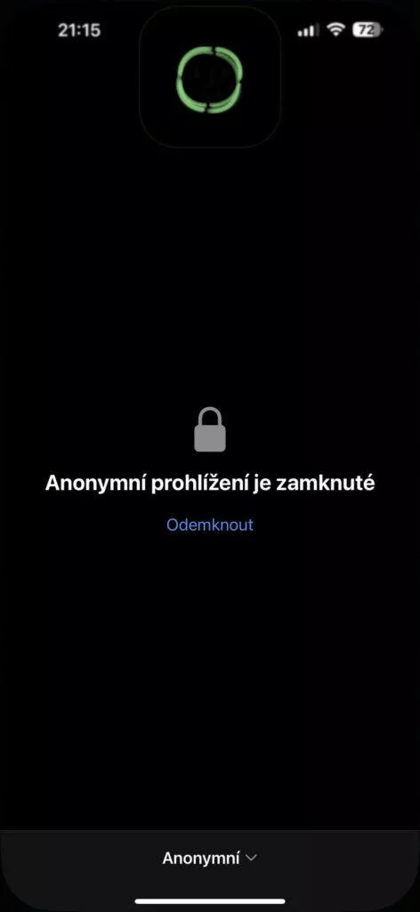 ios 17 zamknutý anonymní režim safari