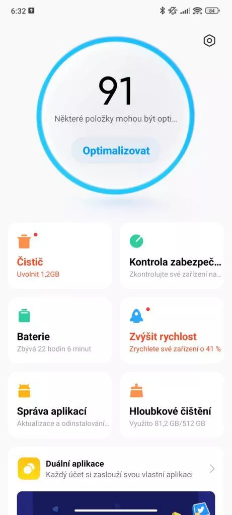 MIUI 14 optimalizace