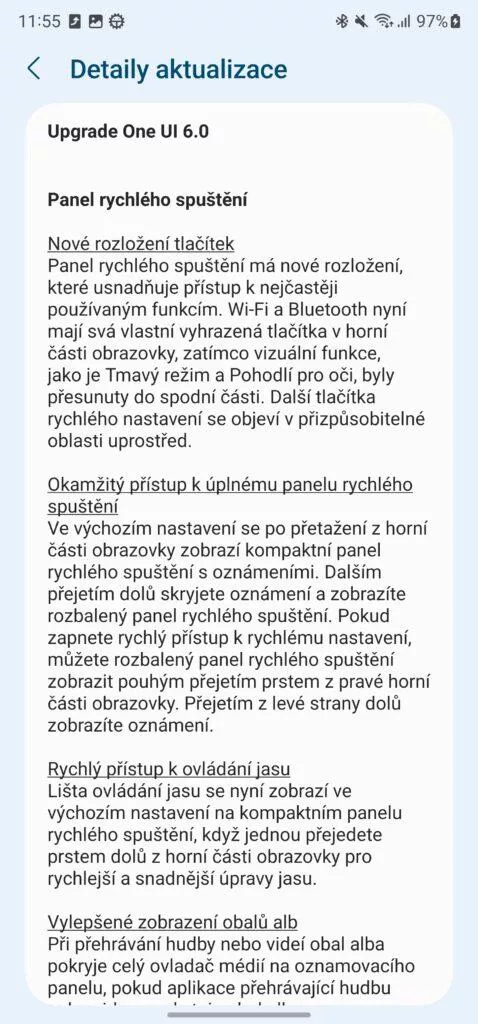 samsung one ui 6.0 android 14 nové funkce