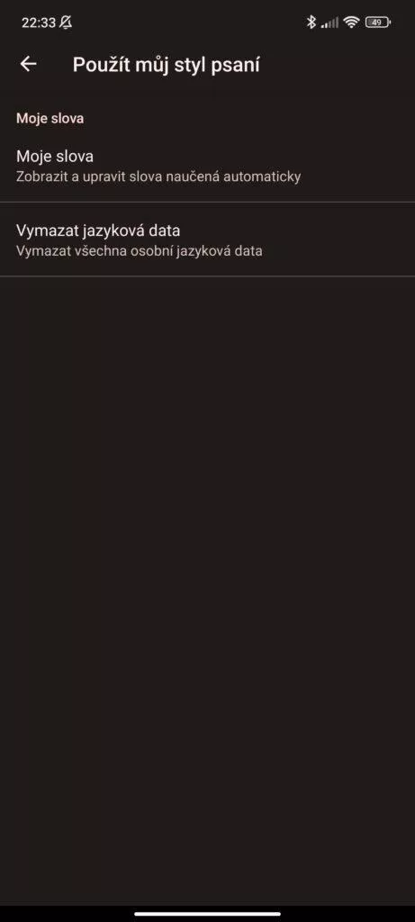 Xperia klávesnice