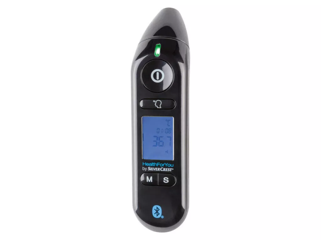 multifunkční teploměr SILVERCREST PERSONAL CARE SFT 81 s Bluetooth lidl