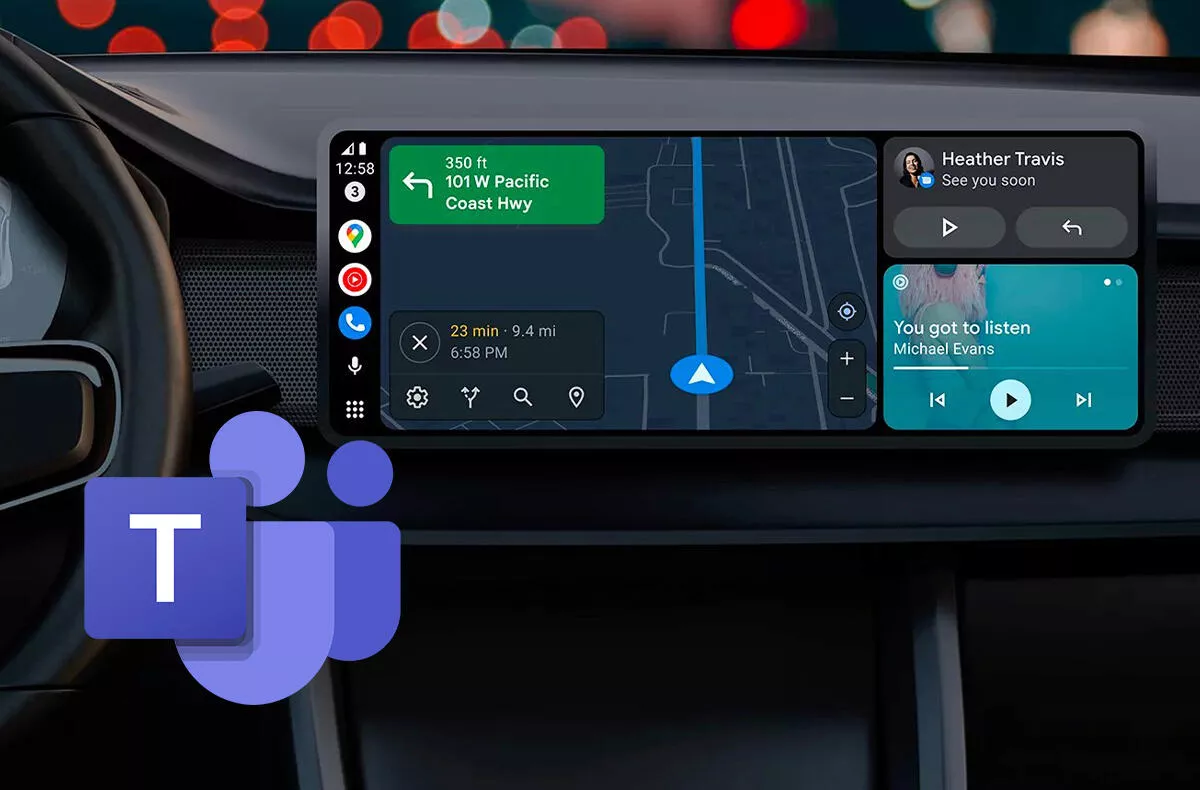 microsoft teams android auto