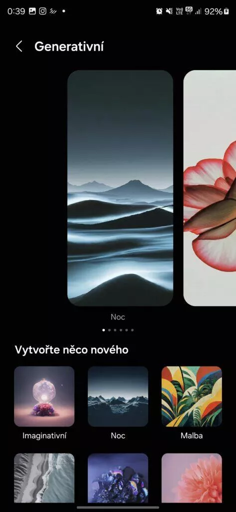 samsung galaxy ai generování tapet
