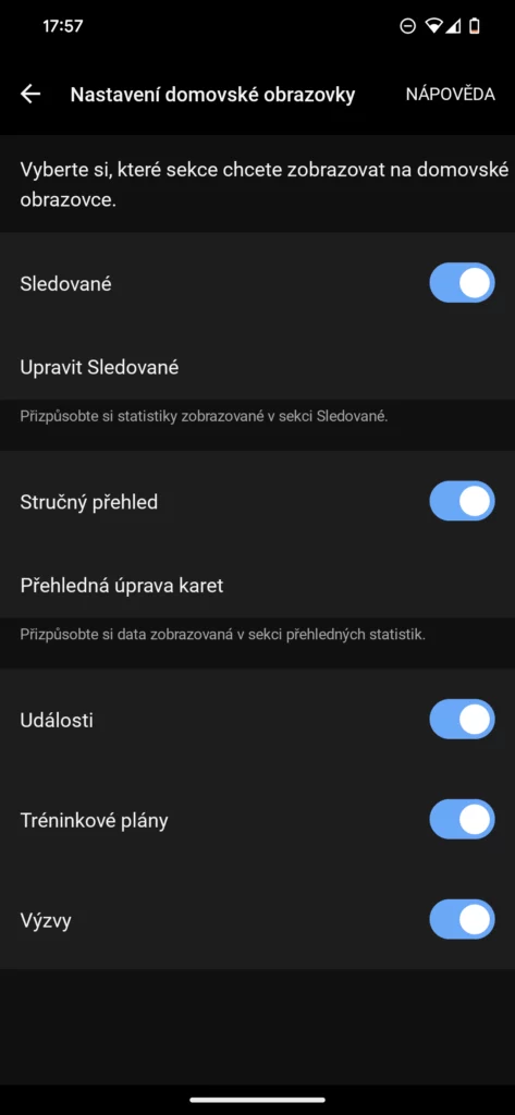Garmin Connect nová domovská stránka