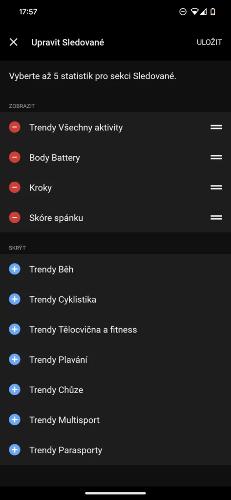 Garmin Connect nová domovská stránka