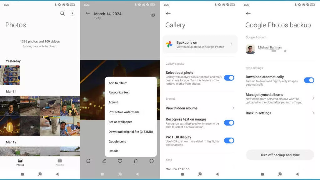 fotky google xiaomi