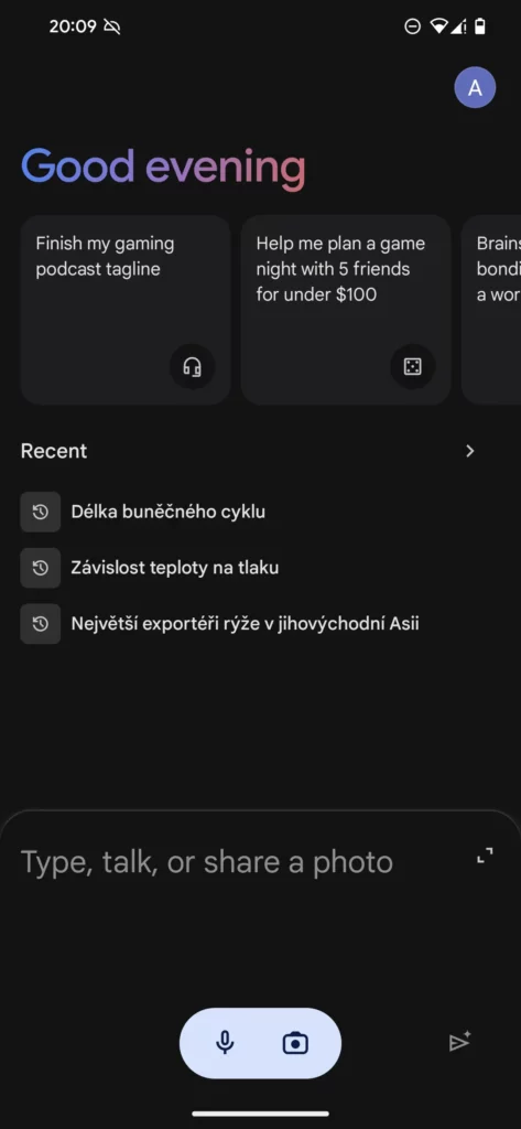 Google Gemini Česko