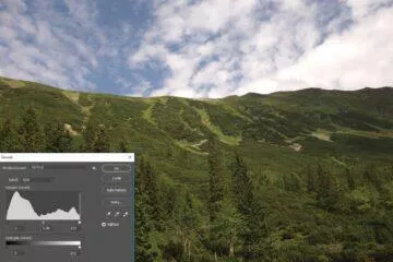 histogram správně exponovaná fotka