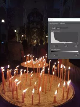 histogram tmavá fotka