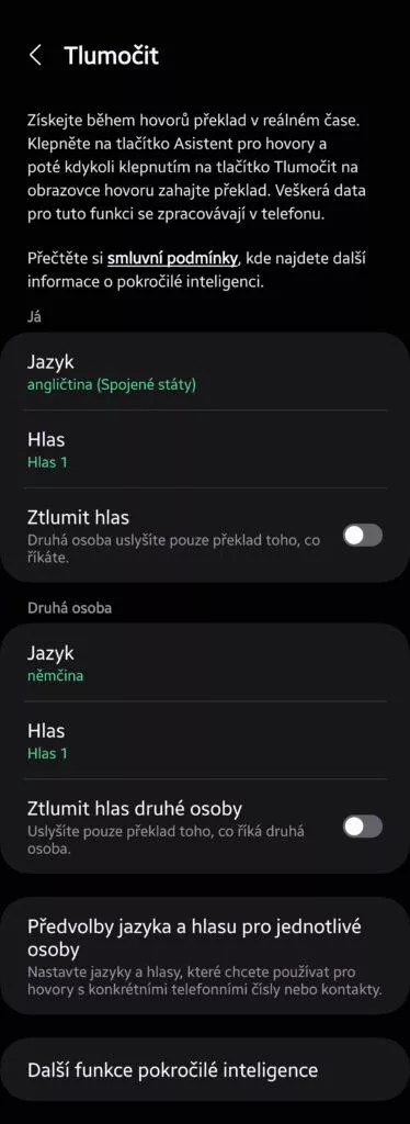 nastavení simuntánního překladu