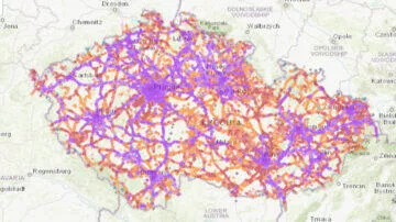 Pokrytí sítí T-Mobile v České Republice