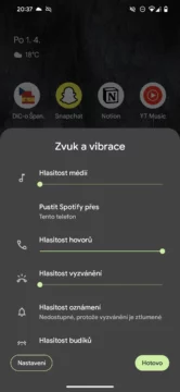 android 14 hlasitost