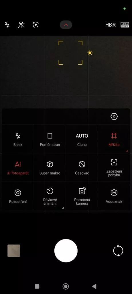 Fotoaparát Xiaomi 14 Ultra nastavení