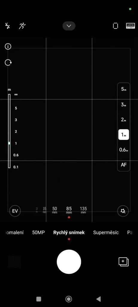 Fotoaparát Xiaomi 14 Ultra rychlý snímek