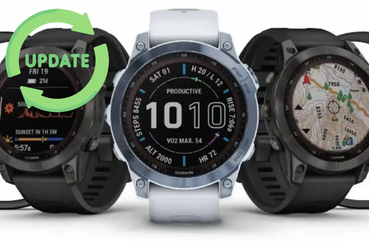 Garmin Fenix 7 aktualizace