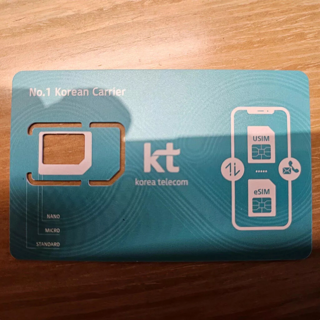 korea předplacená karta