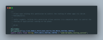 media routing control appop permission