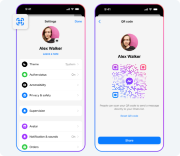 qr kód messenger