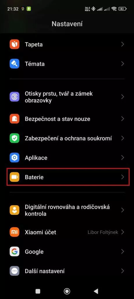 Nastavení