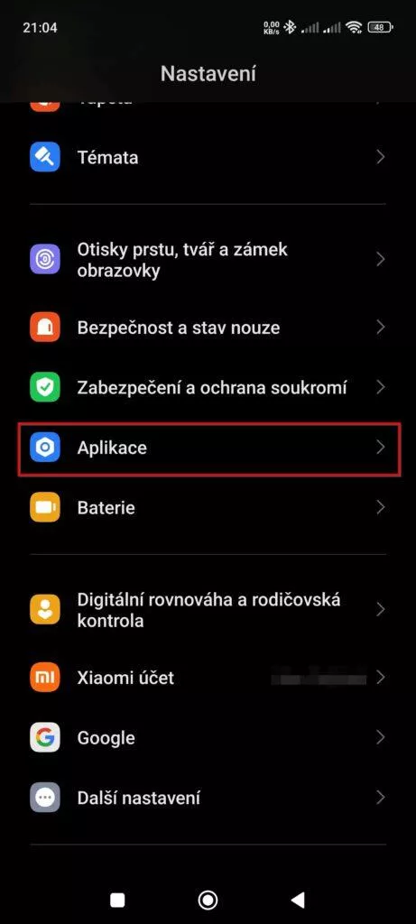 Nastavení