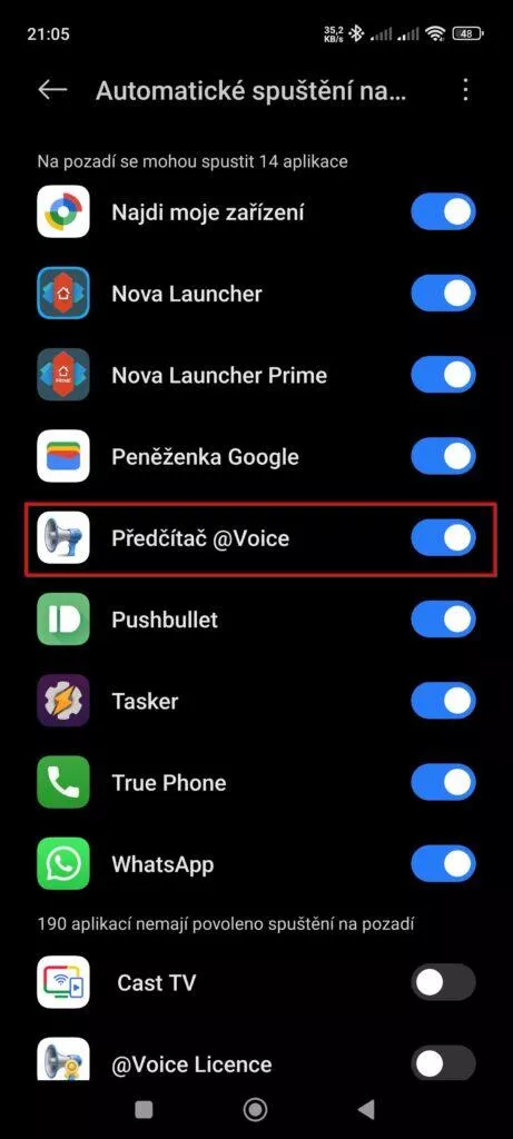 Spouštění na pozadí