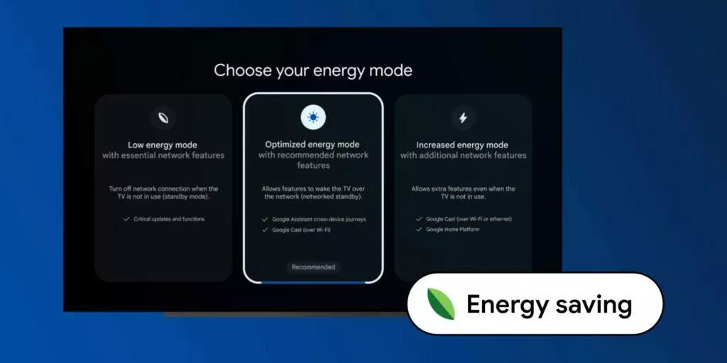 android 14 tv energy saving