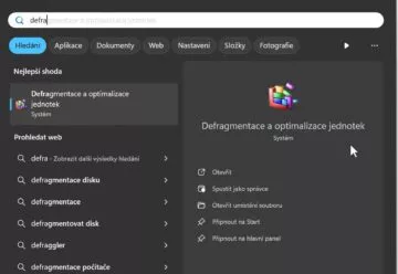 defragmentace